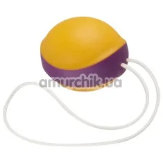 Вагінальна кулька Amor Gym Balls Single, помаранчево-фіолетова - Фото №1