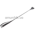 Стек в виде сердечка DS Fetish Crop Heart, черный - Фото №1