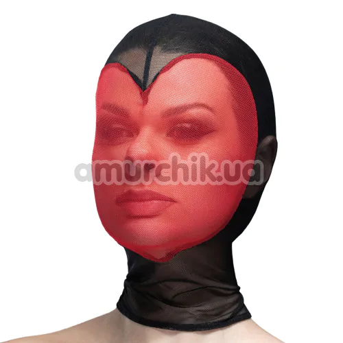 Маска Feral Feelings Hearts Mask, черно-красная - Фото №1