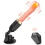 Вібратор з поштовхами і підігрівом Thrusting Dildo Sex Machine Vibrator Heating Function, тілесний - Фото №4