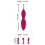 Клиторальный вибратор Sweet Smile Spot Vibrator With 3 Tips, розовый - Фото №9