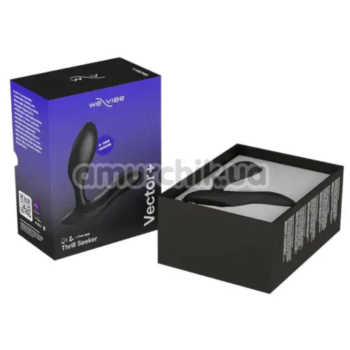 Вибростимулятор простаты We-Vibe Vector+ (ви вайб вектор+ черный)