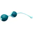 Вагінальні кульки Loveshop Silicone Lastic Kegel Balls, бірюзові - Фото №2