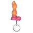 Брелок у вигляді пеніса Univibe в асортименті, рожево-помаранчевий - Фото №2