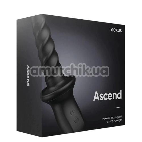 Анальный стимулятор с толчками и ротацией Nexus Ascend, черный