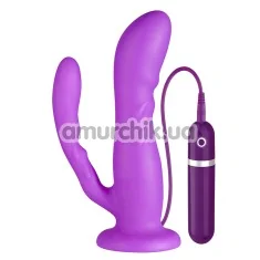 Двойной вибратор Purrfect Silicone 2 ways Vibrator 6.5 inch, фиолетовый - Фото №1