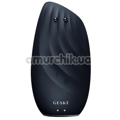 Щетка для лица Geske Sonic Thermo Facial Brush & Face-Lifter 8 in 1, черная