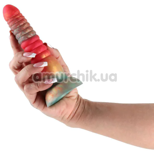 Фаллоимитатор Colours Stacked 6, красно-золотой