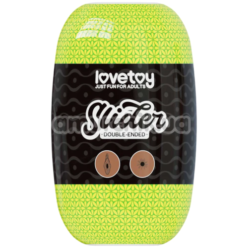 Мастурбатор Lovetoy Slider Double-Ended Masturbator Vagina And Anus, коричневый