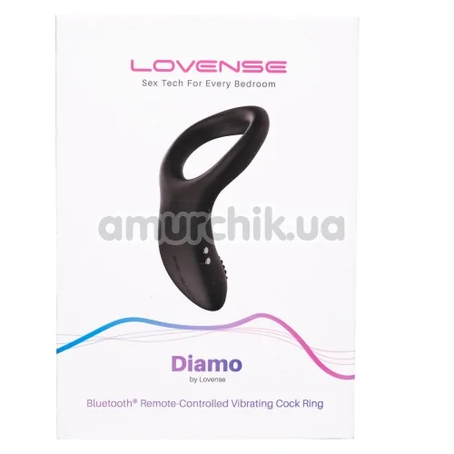 Виброкольцо Lovense Diamo, черное