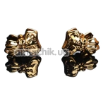 Зажимы для сосков Upko Bowknot Binder Clip Style Nipple Clamps, золотые - Фото №1