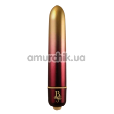 Кліторальний вібратор Rocks-Off Boudoir RO-90mm Debutante, бордово-золотий - Фото №1