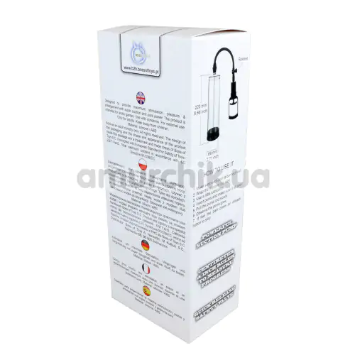 Вакуумна помпа для члена Powerpump Max Penis Enlarger, прозора