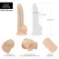 Фаллоимитатор Addiction Naked Dual Density Silicone Dong 8, телесный - Фото №3