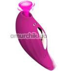 Симулятор орального секса с вибрацией для женщин Sucking Vibrator PL-VR292, розовый - Фото №1