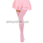 Чулки Leg Avenue Opaque Nylon Thigh High Stockings, светло-розовые - Фото №1
