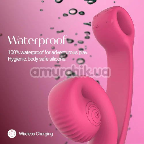 Вібратор для клітора і точки G Snail Vibe Curve, рожевий