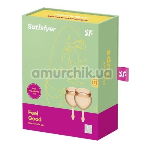 Набір з 2 менструальних чаш Satisfyer Feel Good, помаранчевий