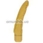 Вибратор Get Real Gold Dicker Slim, золотой - Фото №1