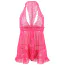 Комплект Star Night Elegante Babydoll, рожевий: пеньюар + трусики-стрінги - Фото №8