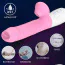 Вібратор з підігрівом Boss Silicone Vibrator USB 7, темно-рожевий - Фото №7