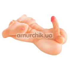 Мастурбатор с фаллоимитатором Real Body My Man, телесный - Фото №1