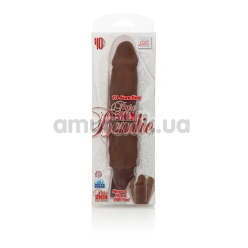 Вибратор Pure Skin Bendies коричневый