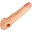 Насадка на пенис Loveshop Pleasure Extender Cyberskin Penis Extension с рельефным стволом, телесная - Фото №3