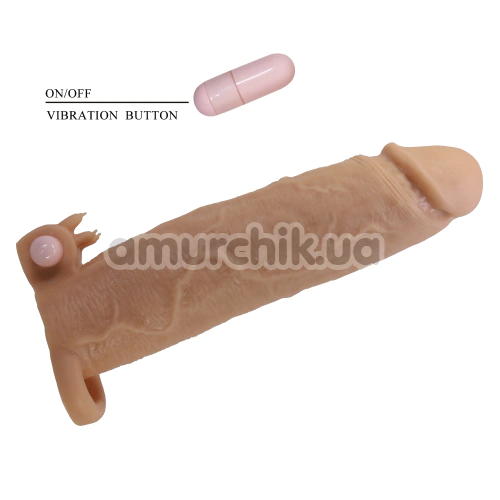 Насадка на пеніс з вібрацією Pretty Love Xerxes, тілесна