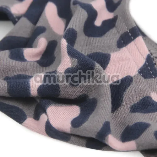 Трусы-стринги мужские Star Night Men's Leopard G-String, черно-розовые