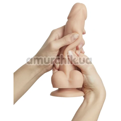 Фалоімітатор Strap-On-Me Sliding Skin Realistic Dildo XL, тілесний