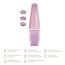 Устройство для очищения кожи лица Geske Aqua-Stream Face Cleanser 8 in 1, розовое - Фото №5