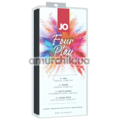 Набір лубрикантів JO Four Play, 8 х 10 мл - Фото №1