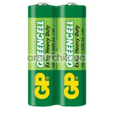 Батарейки GP Greencell Extra Heavy Duty AA, 2 шт - Фото №1