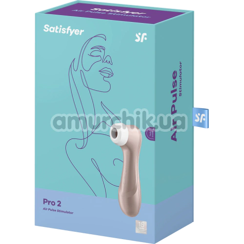 Симулятор орального сексу для жінок Satisfyer Pro 2, золотий