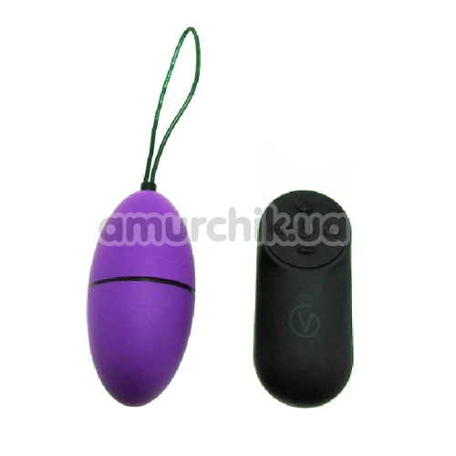Виброяйцо Virgite Remote Controll Egg G2, фиолетовое - Фото №1