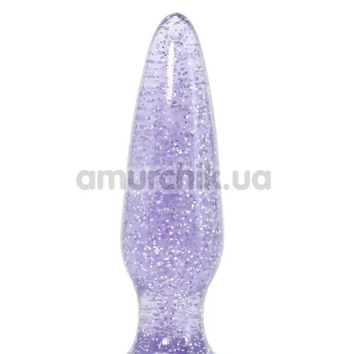 Анальна пробка Starlight Gems Booty Boppers Mini, фіолетова