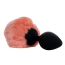 Анальная пробка со светло-розовым хвостиком Exclusivity Bunny Tail Silicone Plug M, черная - Фото №4
