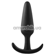 Анальна пробка Fantasstic Smooth Anal Plug Medium, чорна - Фото №1