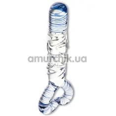 Фаллоимитатор Heart Glass Ribbed Dildo - Фото №1