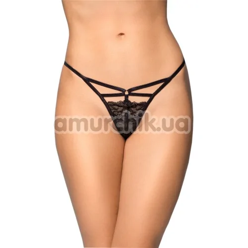 Трусики-стрінги G-String 2473, чорні - Фото №1