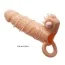 Насадка на пенис с вибрацией Pretty Love Penis Sleeve Connor, телесная - Фото №6