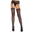 Колготки Leg Avenue Heart Garterbelt Stockings, черные - Фото №1