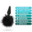 Анальна пробка Anal Adventures Platinum Rabbit Tail Plug, чорна - Фото №4