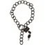 Металлические наручники Tom of Finland Locking Chain Cuffs, серебряные - Фото №2