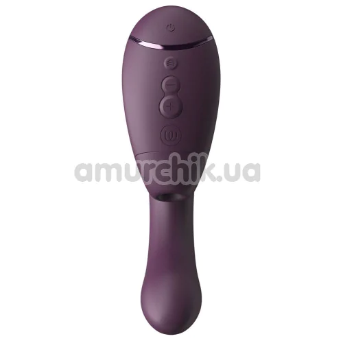 Вібратор з вакуумним стимулятором Womanizer Next Duo, фіолетовий