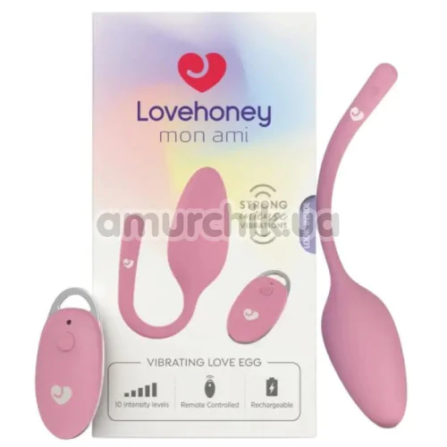 Віброяйце Lovehoney Mon Ami Vibrating Love Egg, рожеве