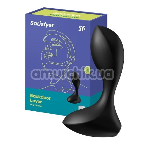 Анальная пробка с вибрацией Satisfyer Backdoor Lover, черная