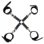 Фіксатори для рук і ніг DS Fetish Hogtie Thick Hook, чорні - Фото №1