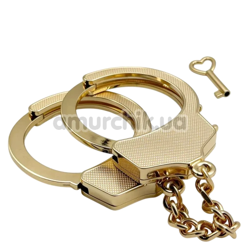 Наручники DS Fetish Luxury Metal Handcuffs, золоті